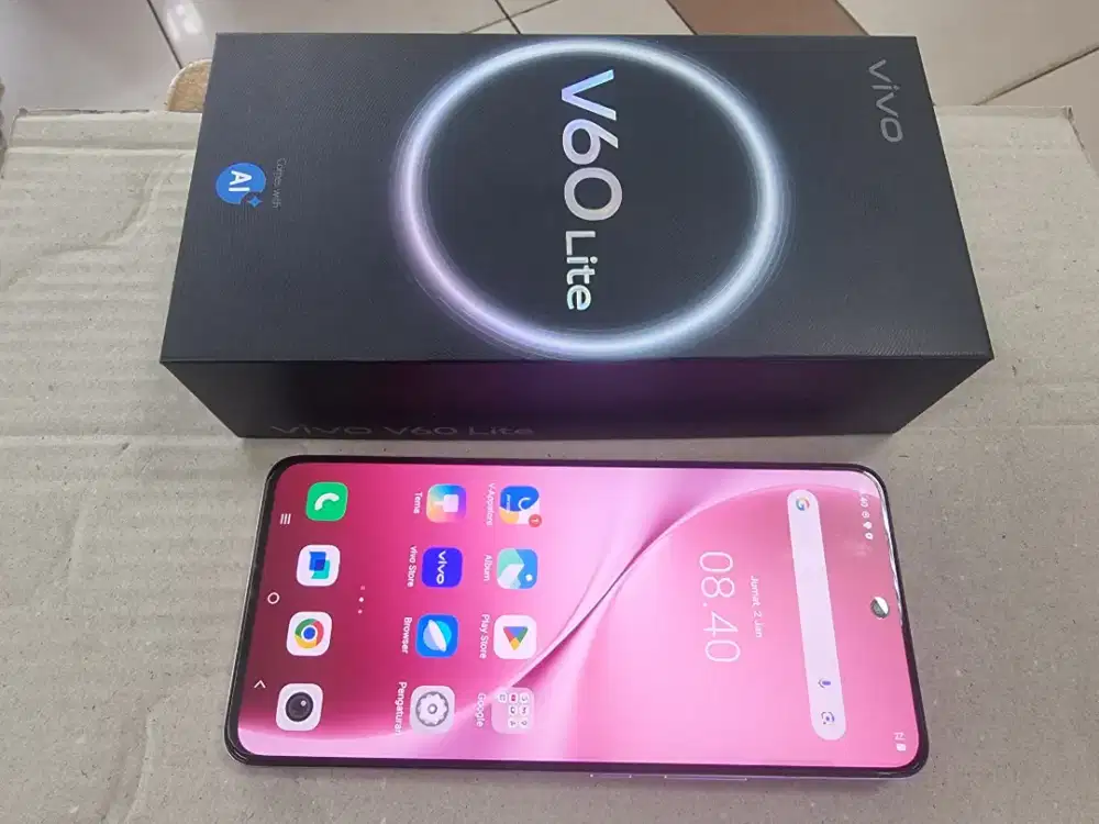 VIVO V60 Lite ram 8/256 gb 5bln pake garansi activ mulus no minus