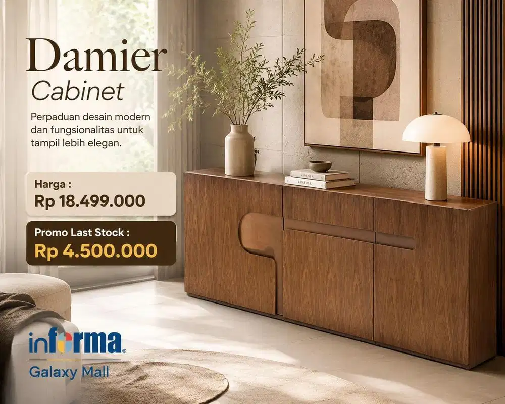 damier cabinet brown