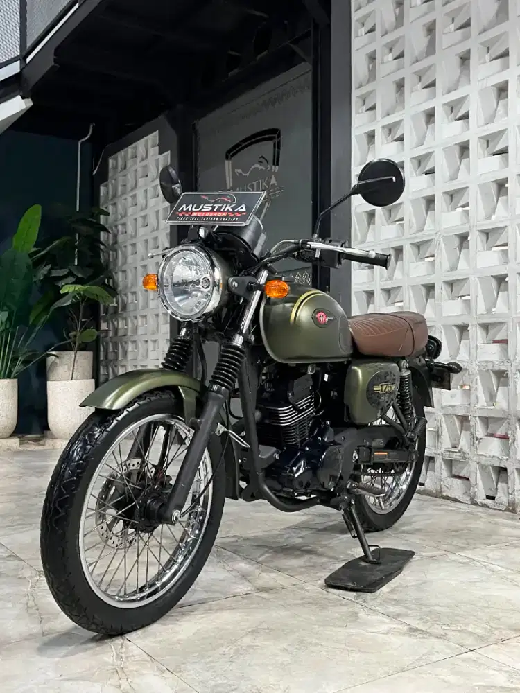 Kawasaki W175 SE Green Army 2022. KM17rb.DANNY Mustika Motoshop Sulfat