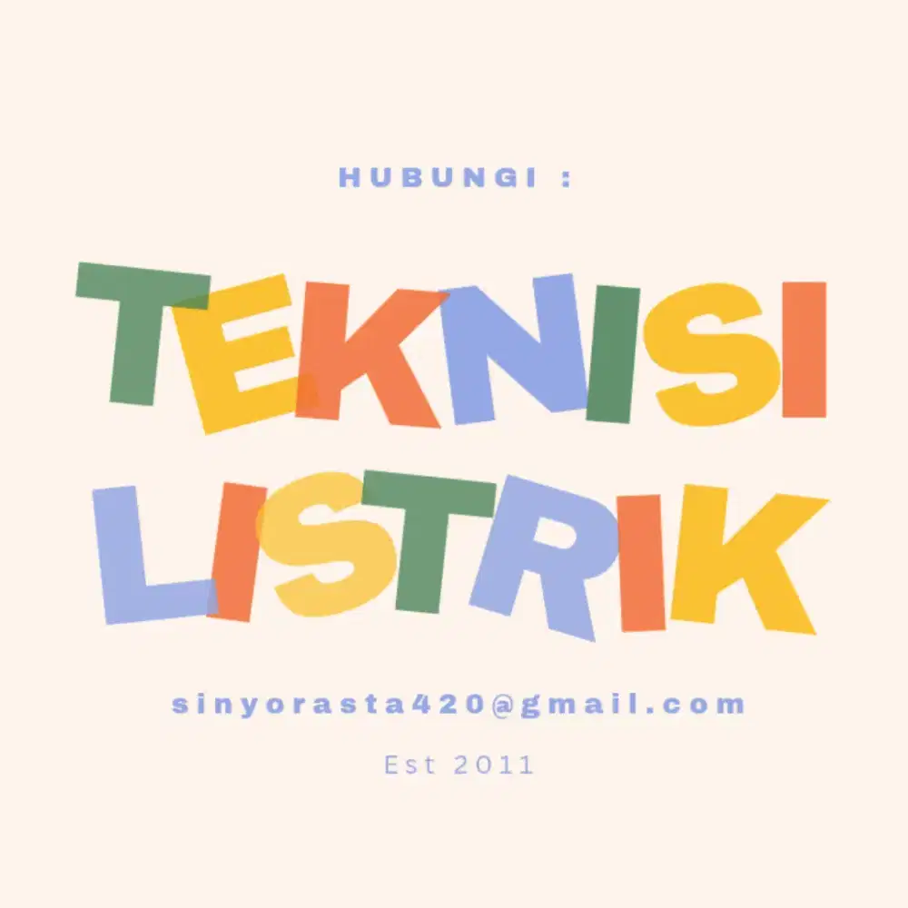 TEKNISI LISTRIK JASA/PANGGILAN