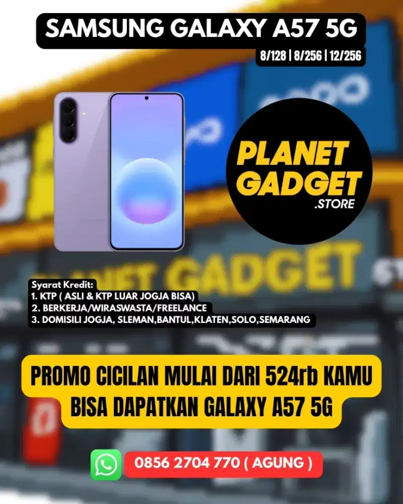 KREDIT GALAXY A57 5G TANPA DP | CICILAN 0% GRATIS 2X CICILAN