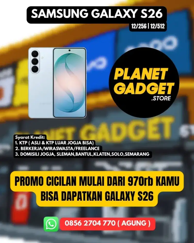 KREDIT GALAXY S26 5G TANPA DP | CICILAN 0% GRATIS 2X CICILAN