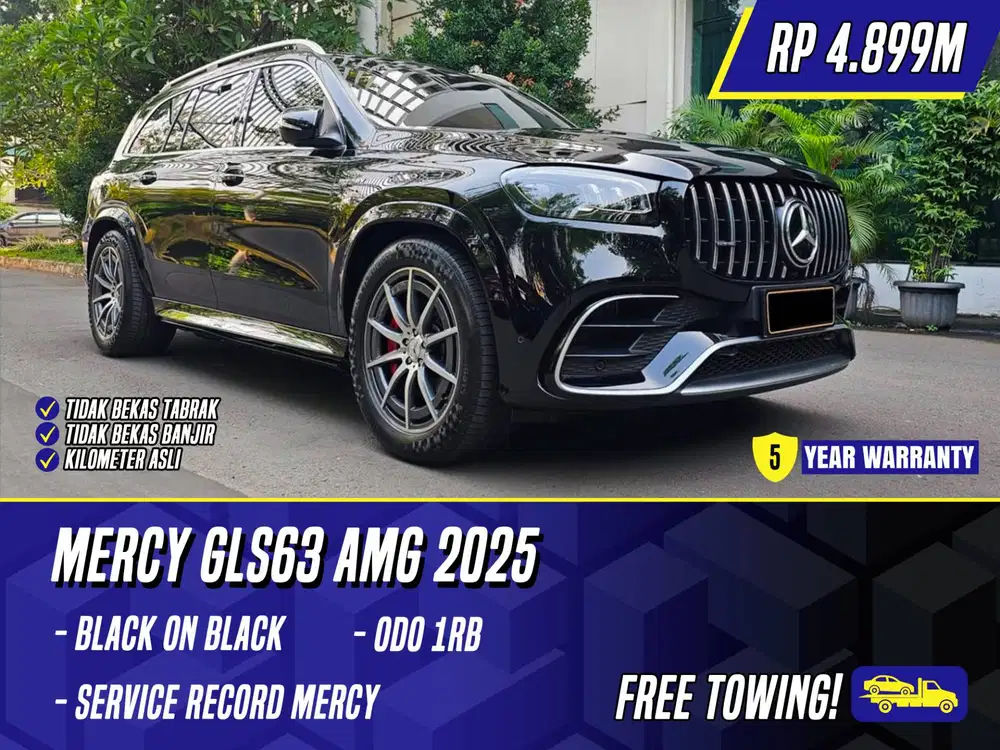 Mercedes Benz GLS63 AMG 2025 Black Hitam Mercy GLS 63