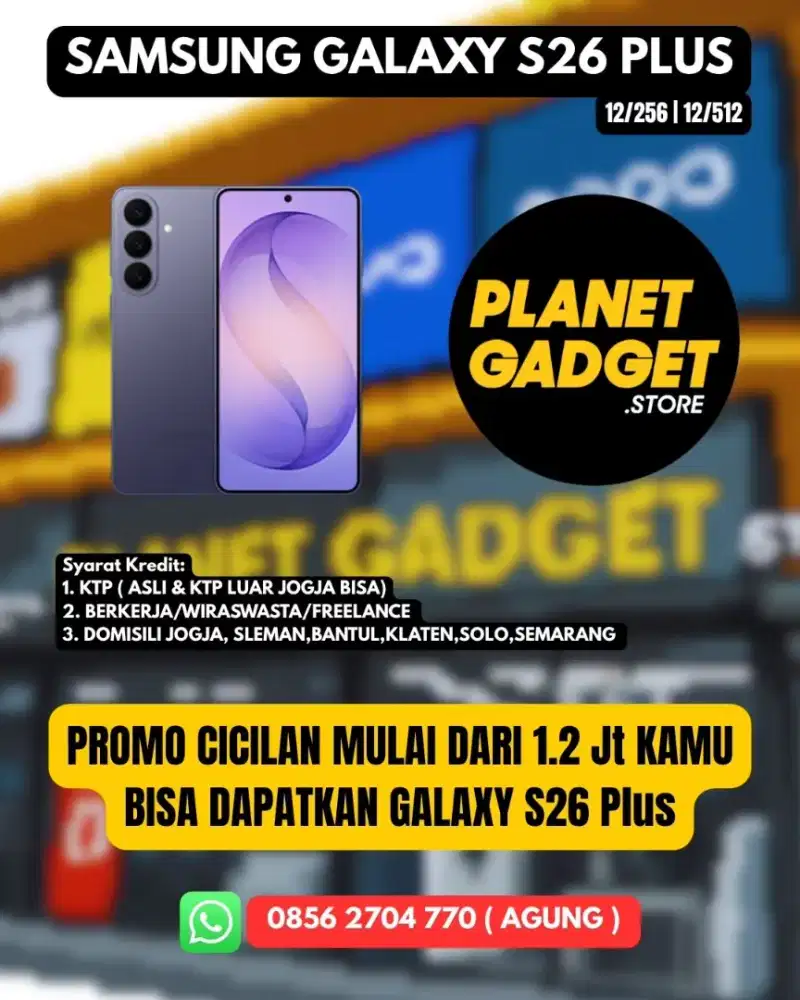 KREDIT GALAXY S26+ 5G TANPA DP | CICILAN 0% GRATIS 2X CICILAN