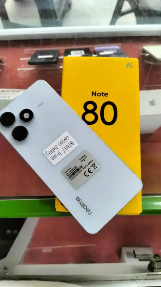 Jual hp realme 80 note full set