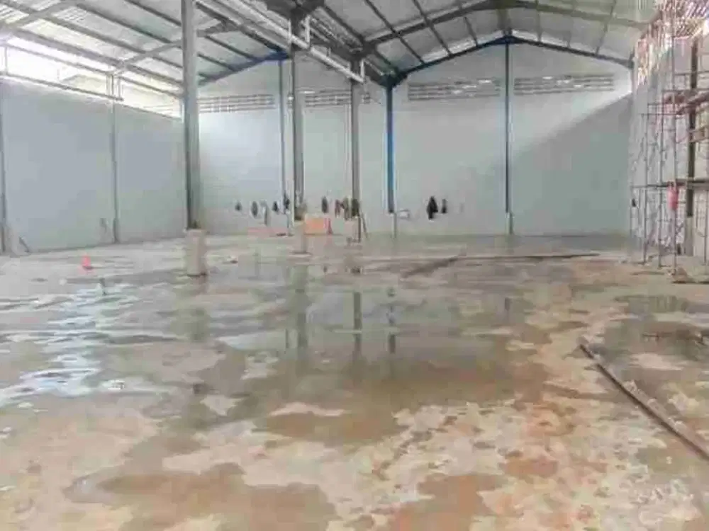 Disewakan Gudang Luas 1,128 M2 Akses Container 40ft di Periuk Tangerang