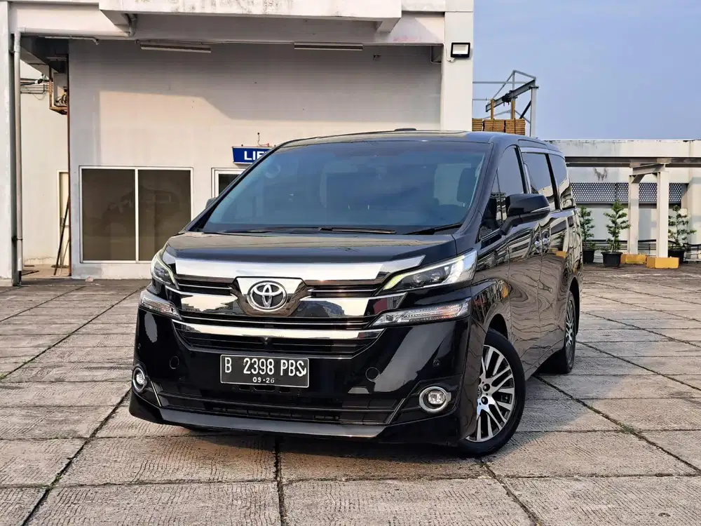 DP 20JT VELLFIRE G AT MATIC AUTOMATIC 2015 HITAM SIAP PAKAI