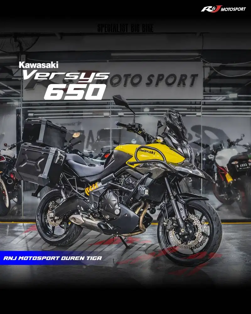‎Kawasaki Versys 650cc Km 16.000an warna kuning