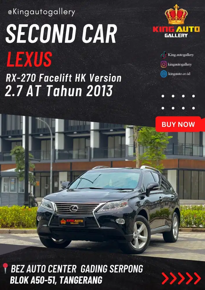 LEXUS RX 270 HK Facelift 2013 MULUS