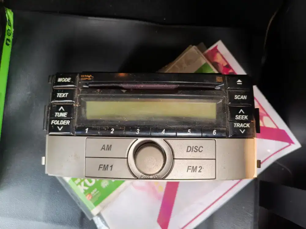 Head Unit Original Toyota Rush Terios Panasonic OEM CD, copotan