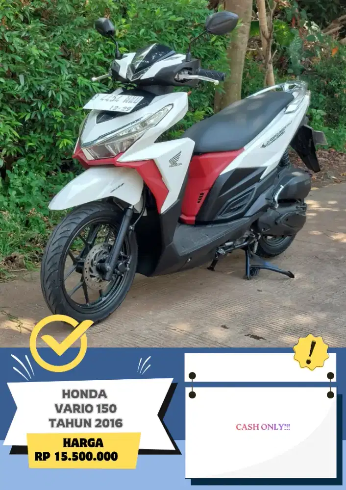 HONDA VARIO 150 TAHUN 2016 SIAP PAKAI!!