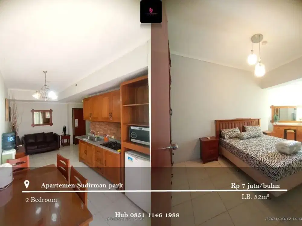 Sewa Apartemen Sudirman Park High Floor 2 Bedrooms Full Furnished