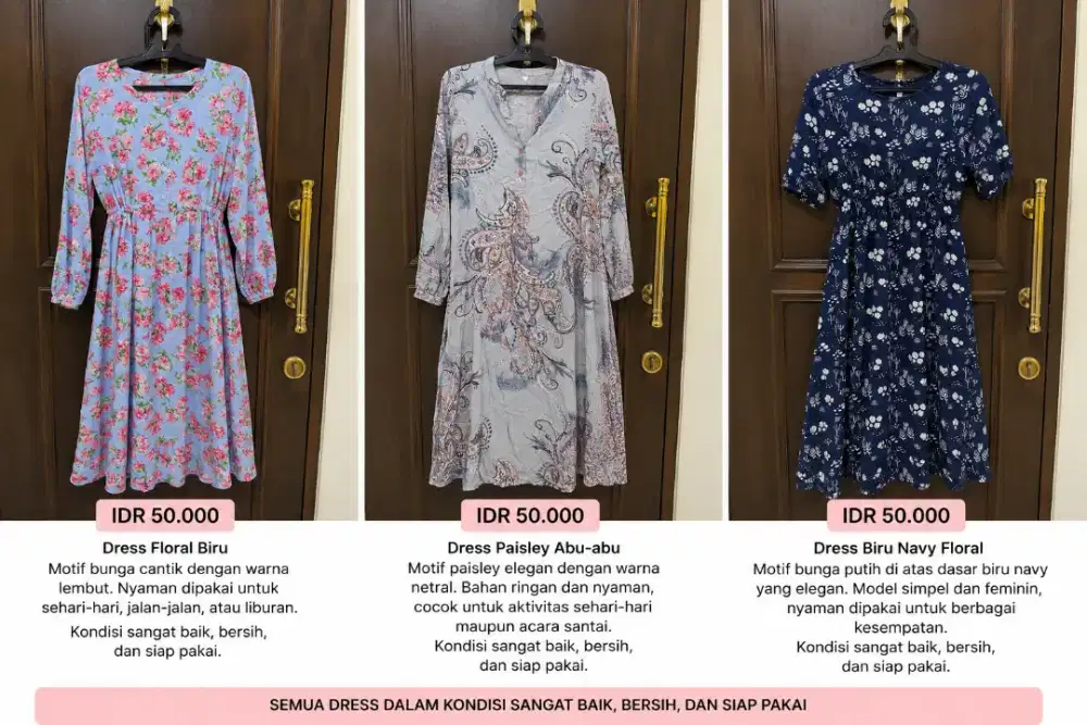 Koleksi Dress Wanita Cantik – Kondisi Sangat Baik