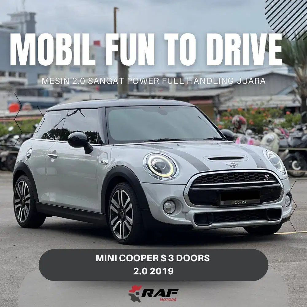 MINI COOPER 2.0 S TURBO 3 DOOR AT 2019 SILVER MATIC