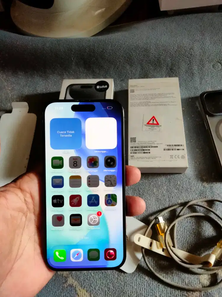 Iphone 15 Pro 256 Gb Fullshet Bh 79% Resmi TT Hp Lain