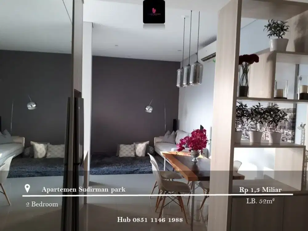 Dijual Apartement Sudirman Park High Floor 2BR Full Furnished Tower B