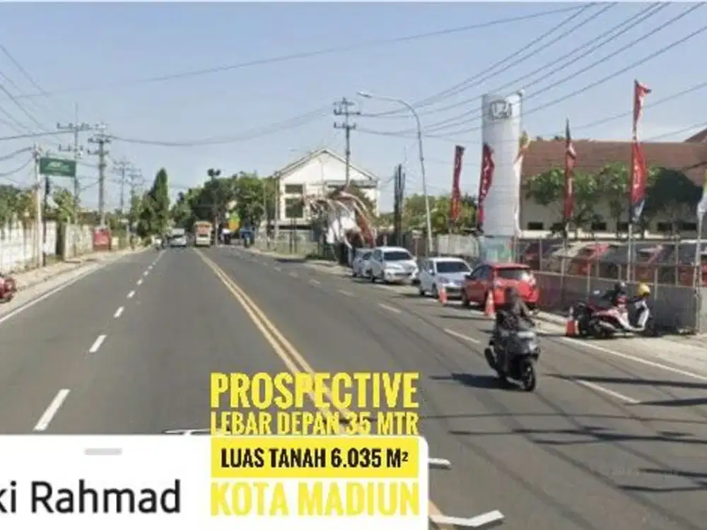 JUAL Tanah LD 35 mtr, Jl. Basuki Rahmad KOTA MADIUN Lokasi Baguss