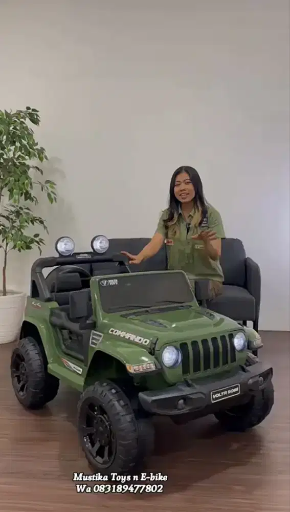 Mobil Aki Jeep Commando Volta Sudah ban karet,super lincah,garansi