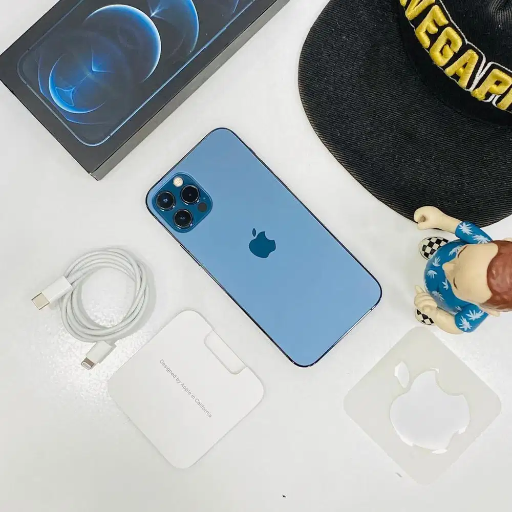 Second,iphone 12 psific blue, bh 77%,128gb, inter regis