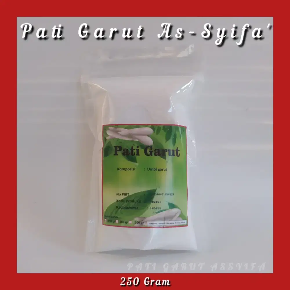 Tepung Pati Garut 100% Asli