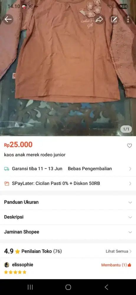 Preloved baju anak perempuan