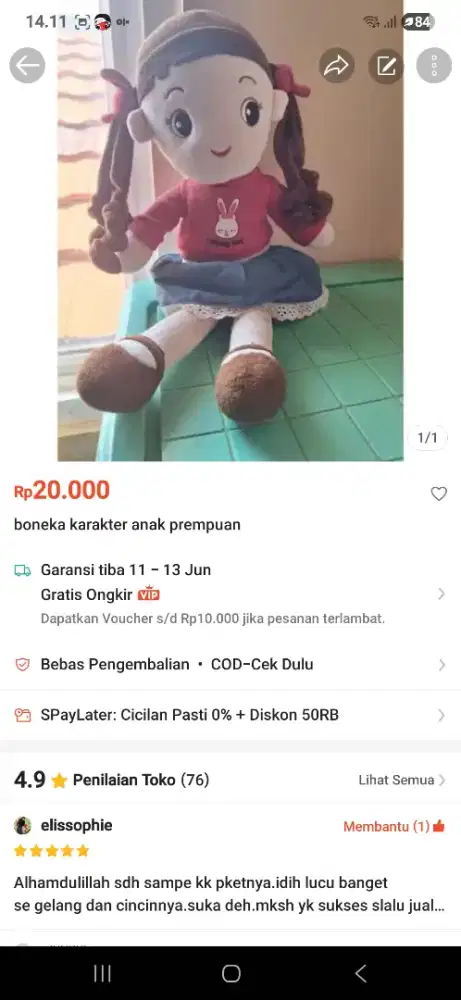 Preloved beragam boneka