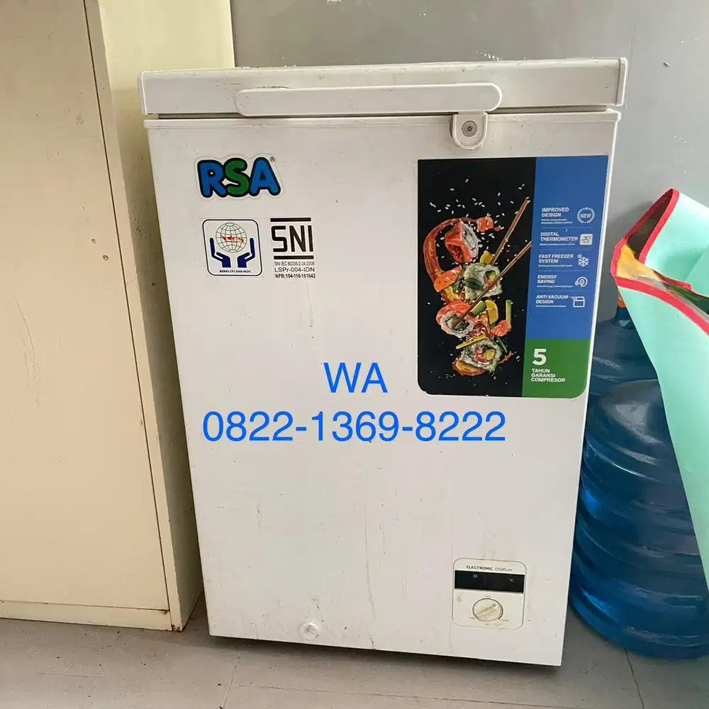 Chest Freezer RSA CF-110 Kulkas Usaha Cafe Makanan Frozen Coffeeshop