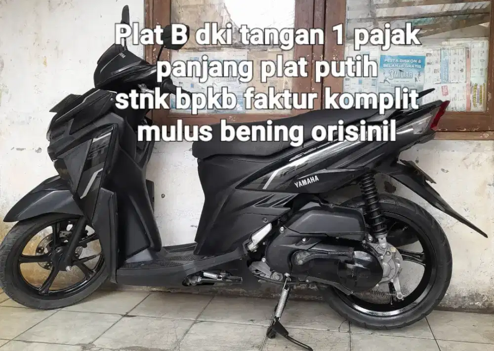 Yamaha Mio Soul GT 2017 blue core 125 cw asli hitam B dki tangan 1