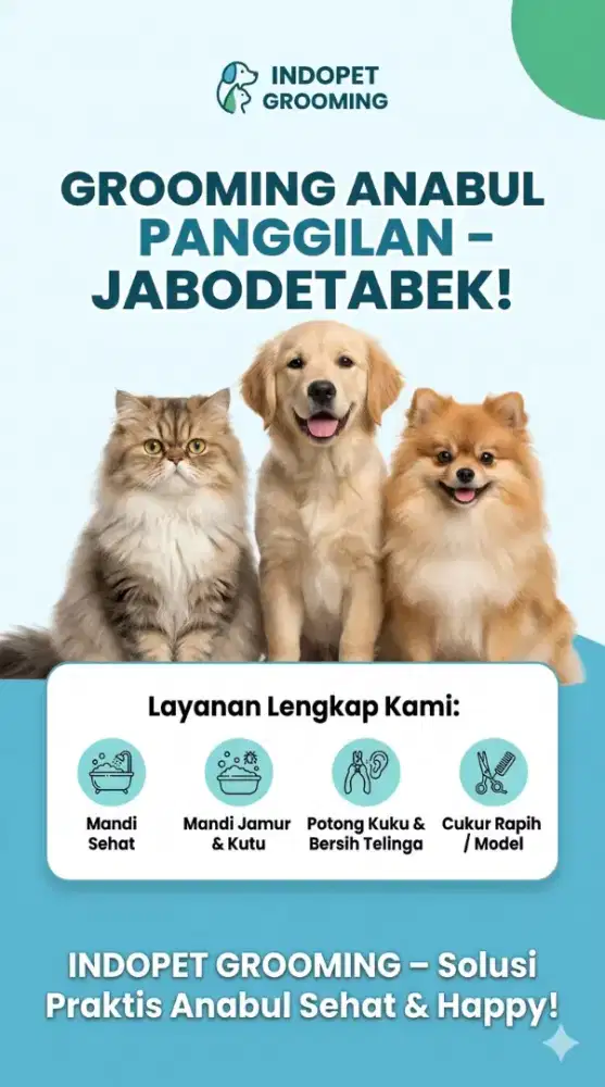Indopet GROOMING PANGGILAN cat&dog termurah