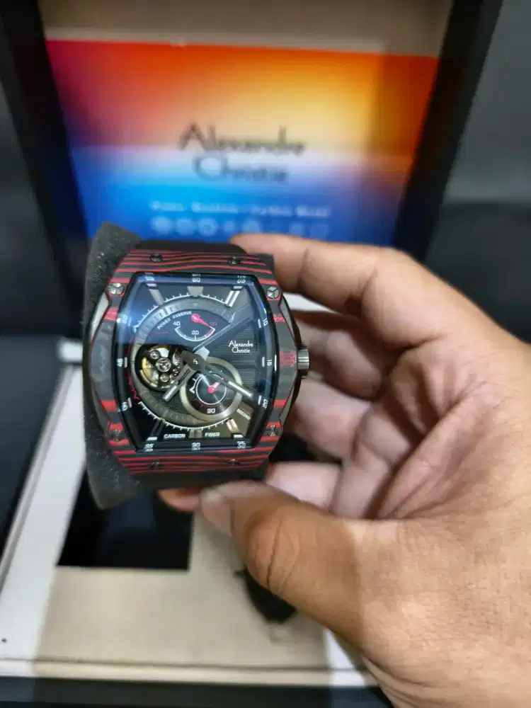 Jam Alexandre Christie 6608MA Carbon Original
