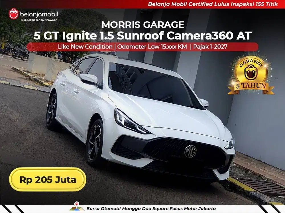 [ LOW KM 15RB ] MG Morris Garage 5 GT 5GT Ignite 1.5 Sunroof 2022/2023