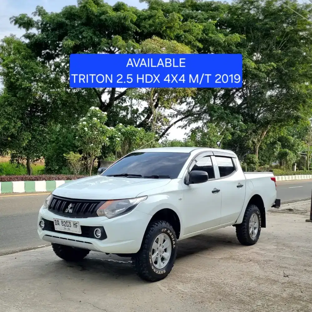 Mitsubishi Triton 2.5 HDX 4X4 M/T 2019
