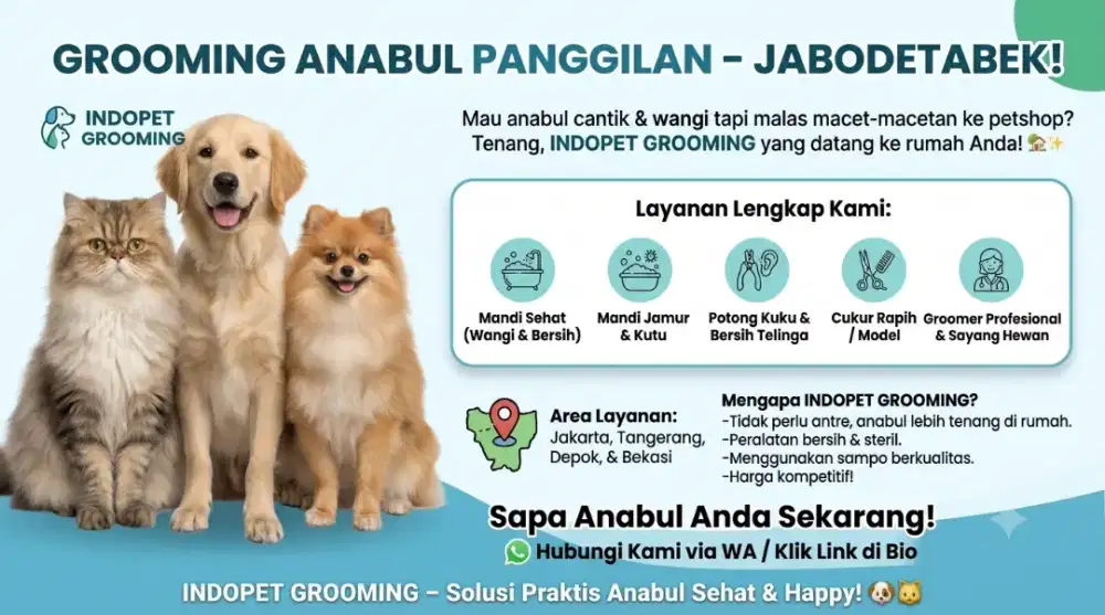 JASA GROOMING ANJING+&KUCING PANGGILAN_indopetgrooming