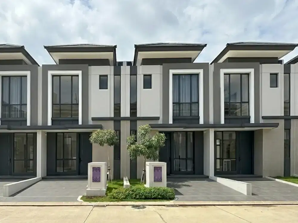 Rumah 2lt 6x14 84m LE type 2KT Cluster Sentarum Asya JGC Jakarta Garden City Cakung