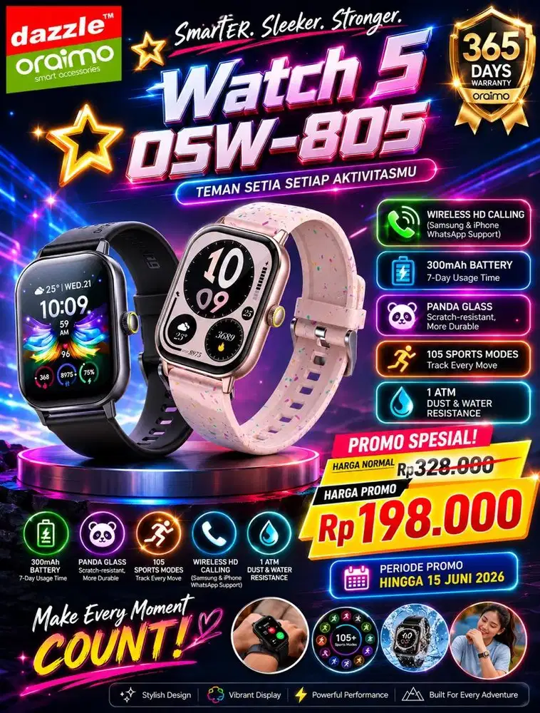 Smartwatch Oraimo Watch 5 OSW-805