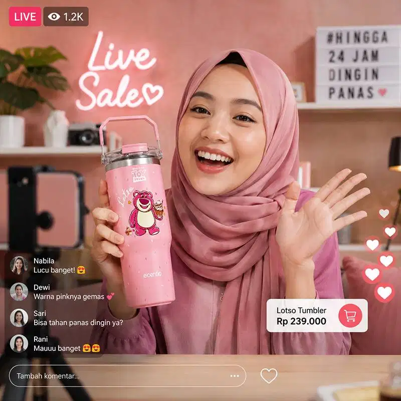 Live Streamer TikTok & Shopee , kirim CV ke saya