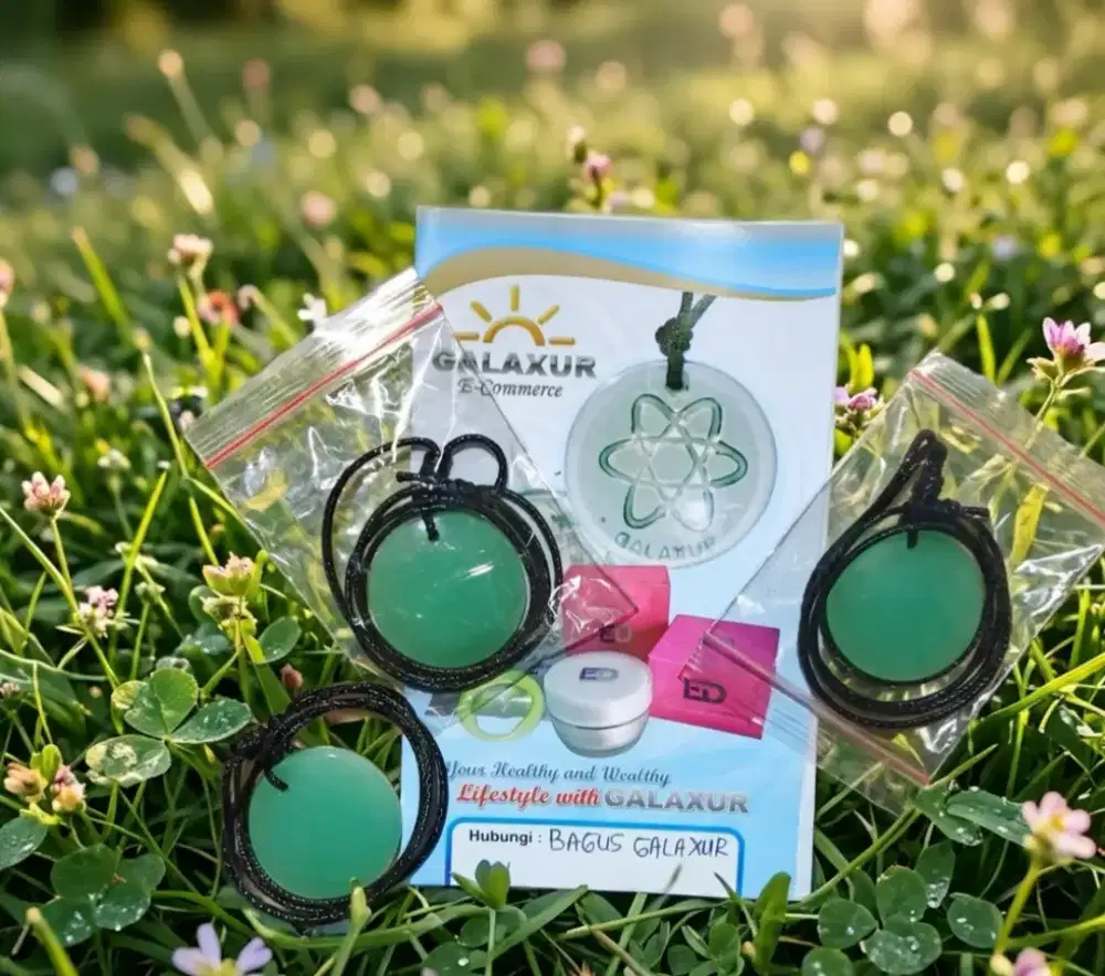 Kalung galaxur pendant, dan galaxur disc