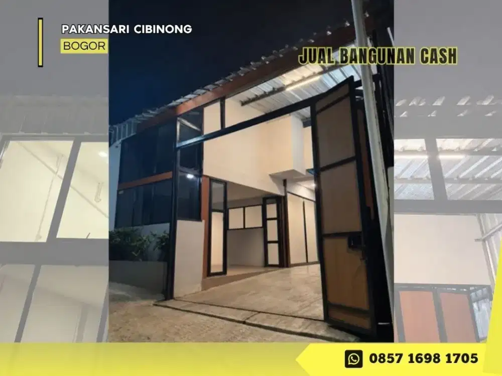 Dijual Tanah & Bangunan USAHA 2lantai siap pakai di Pakansari Cibinong Bogor
