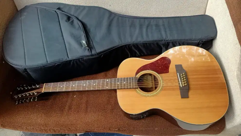 Gitar akustik elektrik Aria dreadnought 12 string's rare item