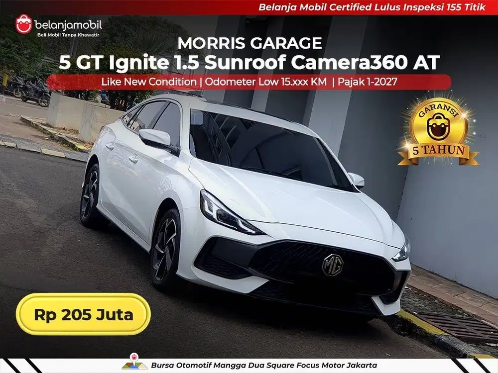 [ LOW KM 15RB ] MG Morris Garage 5 GT 5GT Ignite 1.5 Sunroof 2022/2023