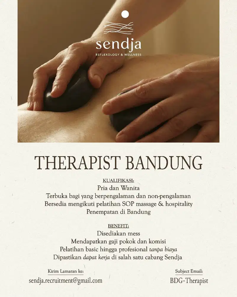 THERAPIST PRIA & WANITA (BANDUNG)