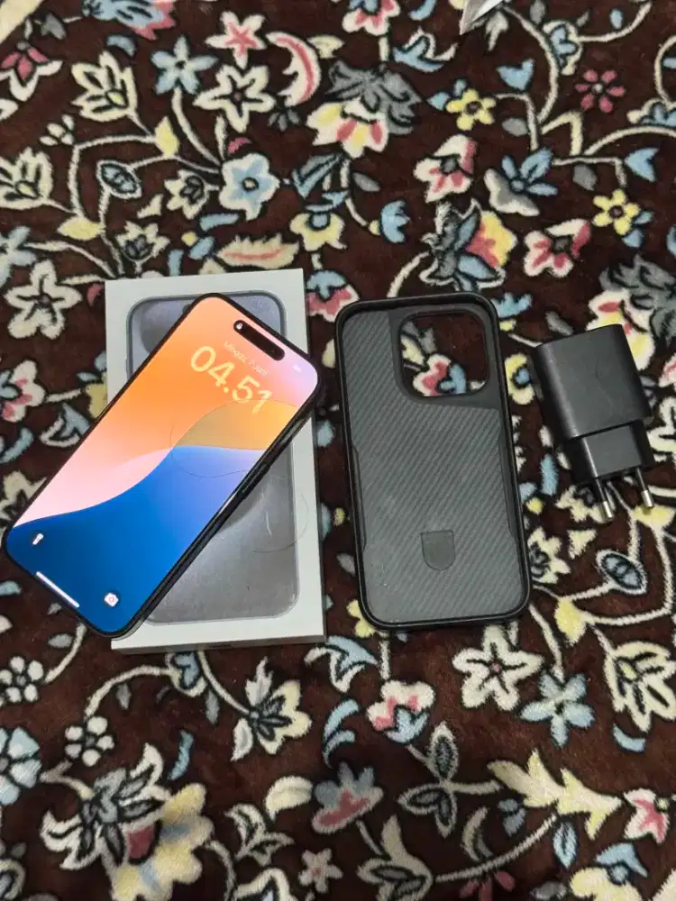 Iphone 15 Pro Blue Titanium 128GB Fullset Inter