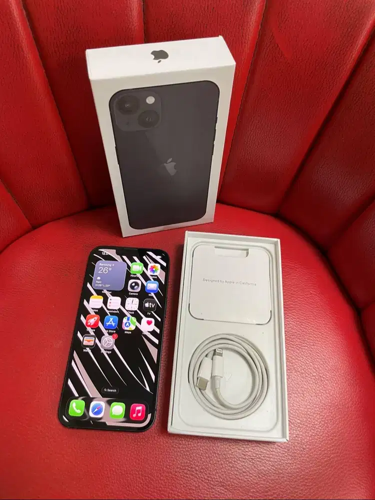 iPhone 13 128gb Midnight Bea Cukai Setara iBox Sinyal Permanen Fullset