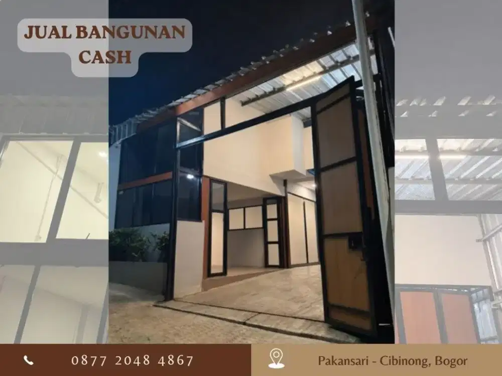 JUAL CEPAT Bangunan USAHA 2Lantai Strategis di Pakansari Cibinong Bogor