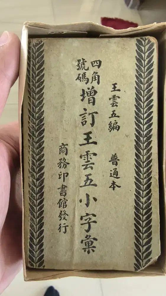 Buku kamus mandarin kuno Wang Yun Wu