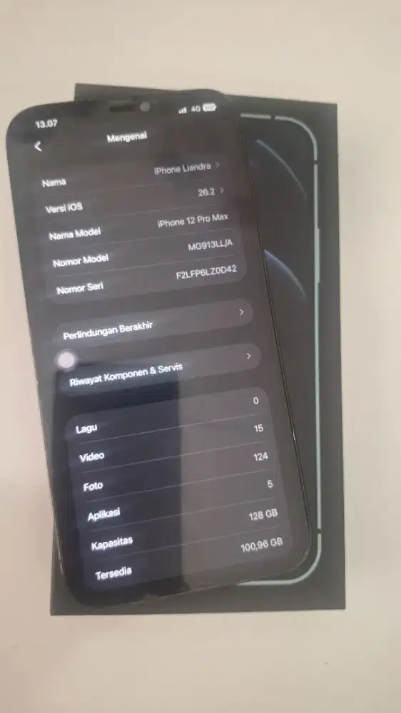iPhone 12 promax 128 ex inter