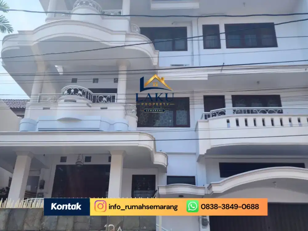 TURUN HARGA! Rumah Mewah 4 Lantai di Jangli Semarang, Depan Candi Golf