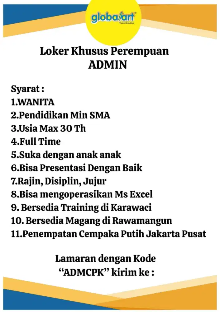 Loker Khusus Wanita