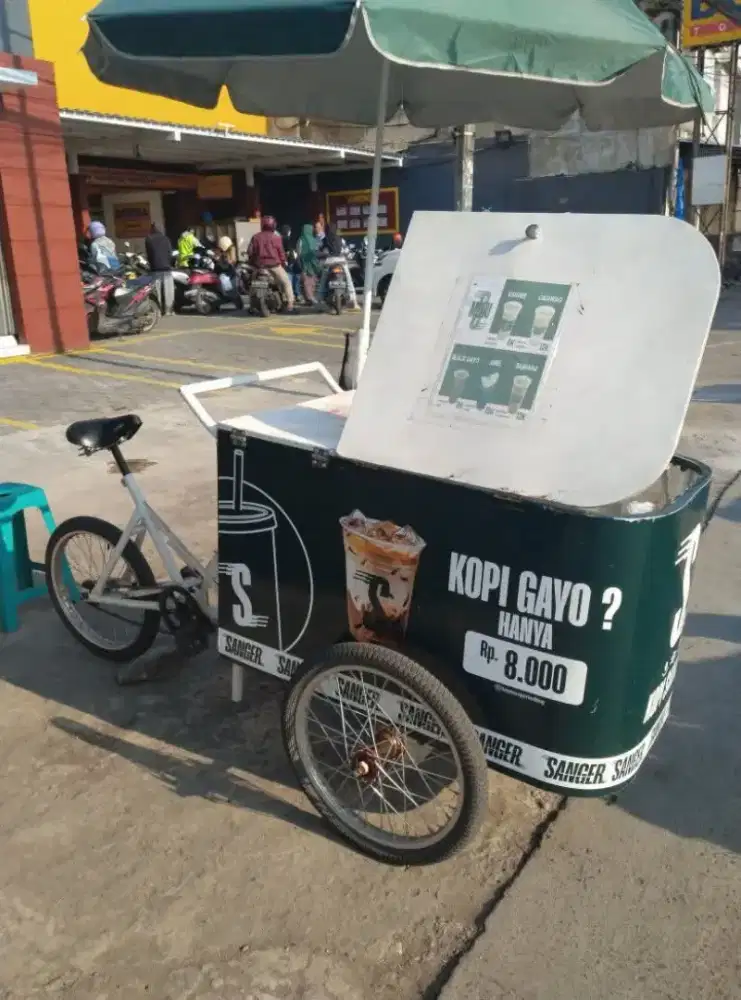 Sepeda Box Jualan Kopi