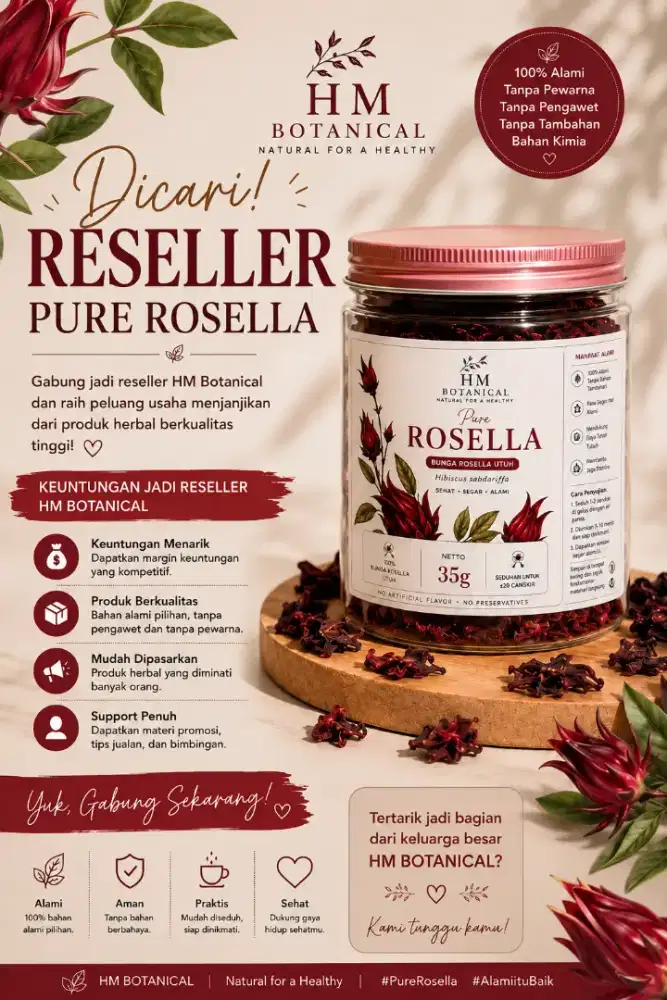 DICARI RESELLER PURE ROSELLA HM BOTANICAL